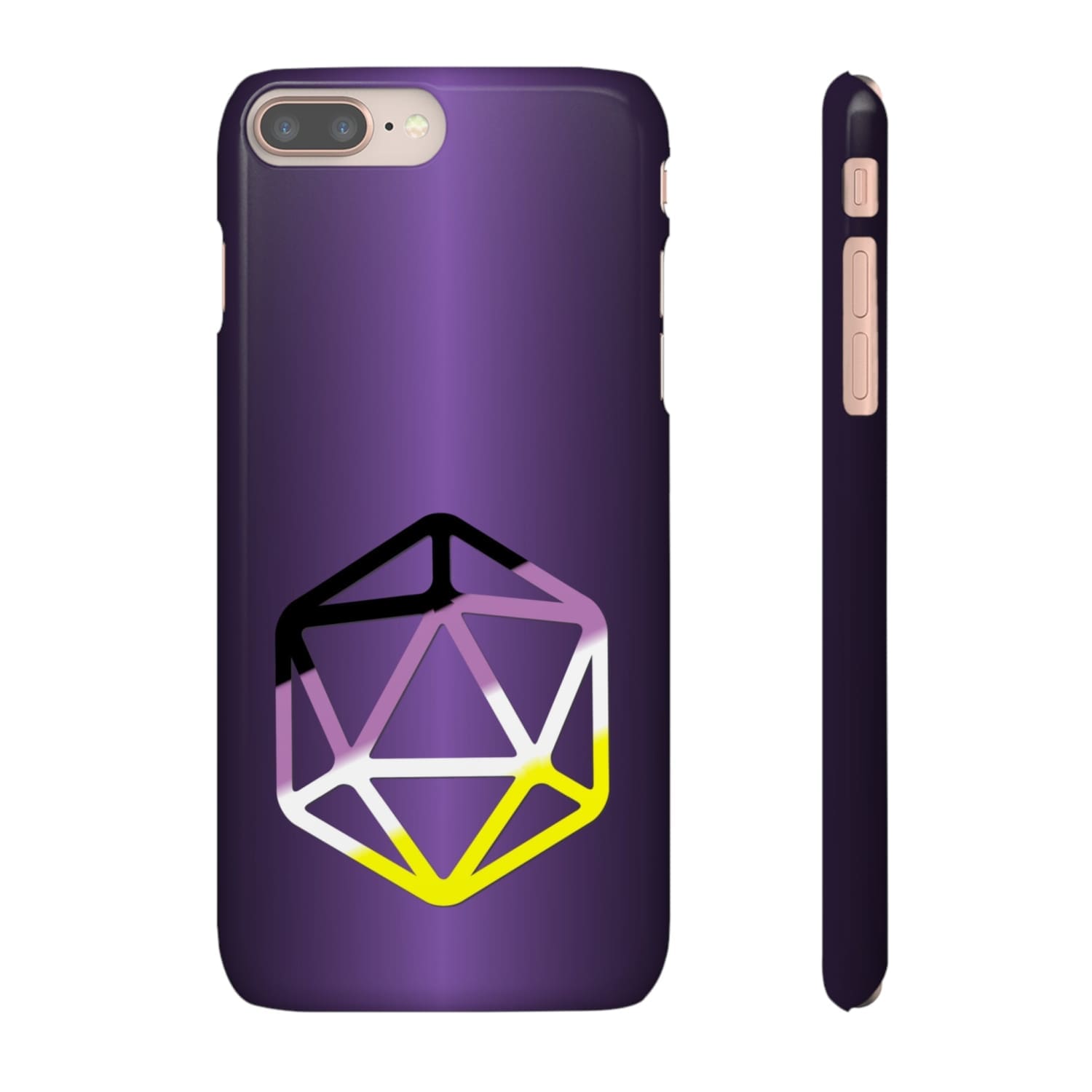 D20 Critical Pride Non-Binary Pride PY Snap Phone Case - iPhone 8 Plus / Glossy - Phone Case