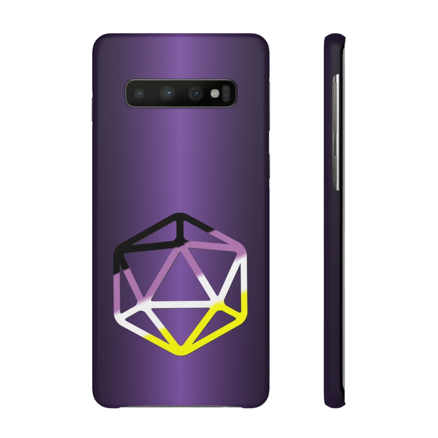 D20 Critical Pride Non-Binary Pride PY Snap Phone Case - Samsung Galaxy S10 / Matte - Phone Case