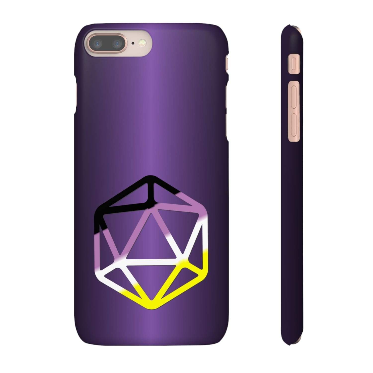 D20 Critical Pride Non-Binary Pride PY Snap Phone Case - iPhone 8 Plus / Matte - Phone Case