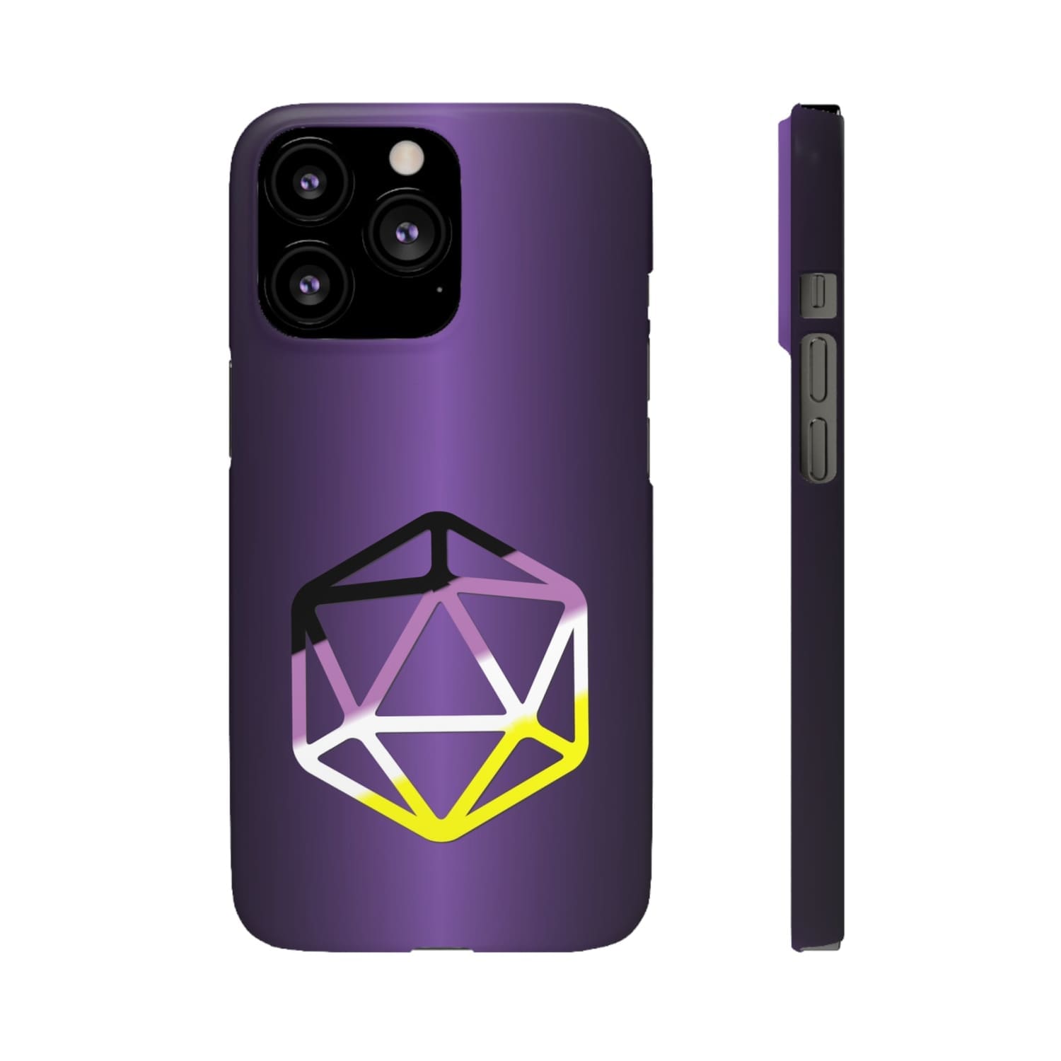 D20 Critical Pride Non-Binary Pride PY Snap Phone Case - iPhone 13 Pro / Matte - Phone Case