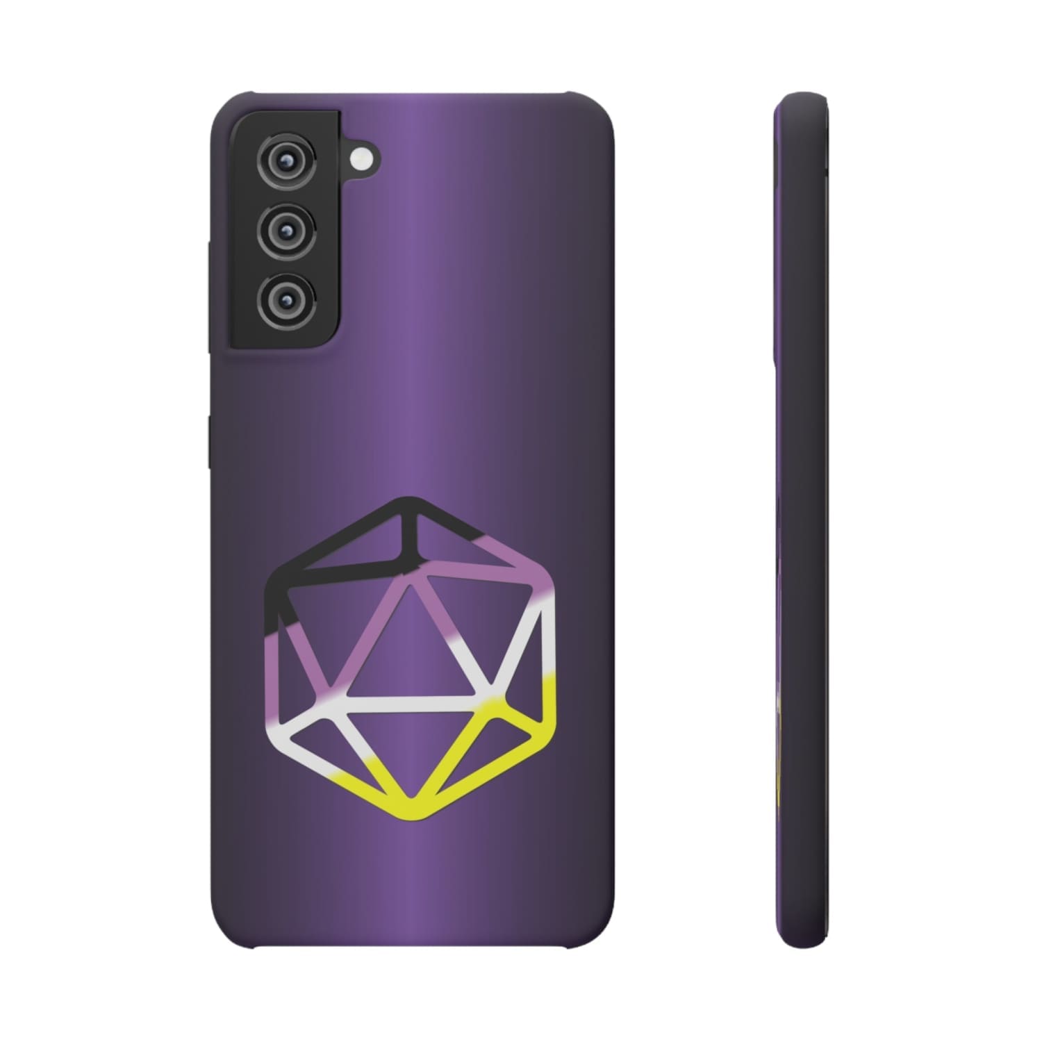 D20 Critical Pride Non-Binary Pride PY Snap Phone Case - Samsung Galaxy S21 / Matte - Phone Case