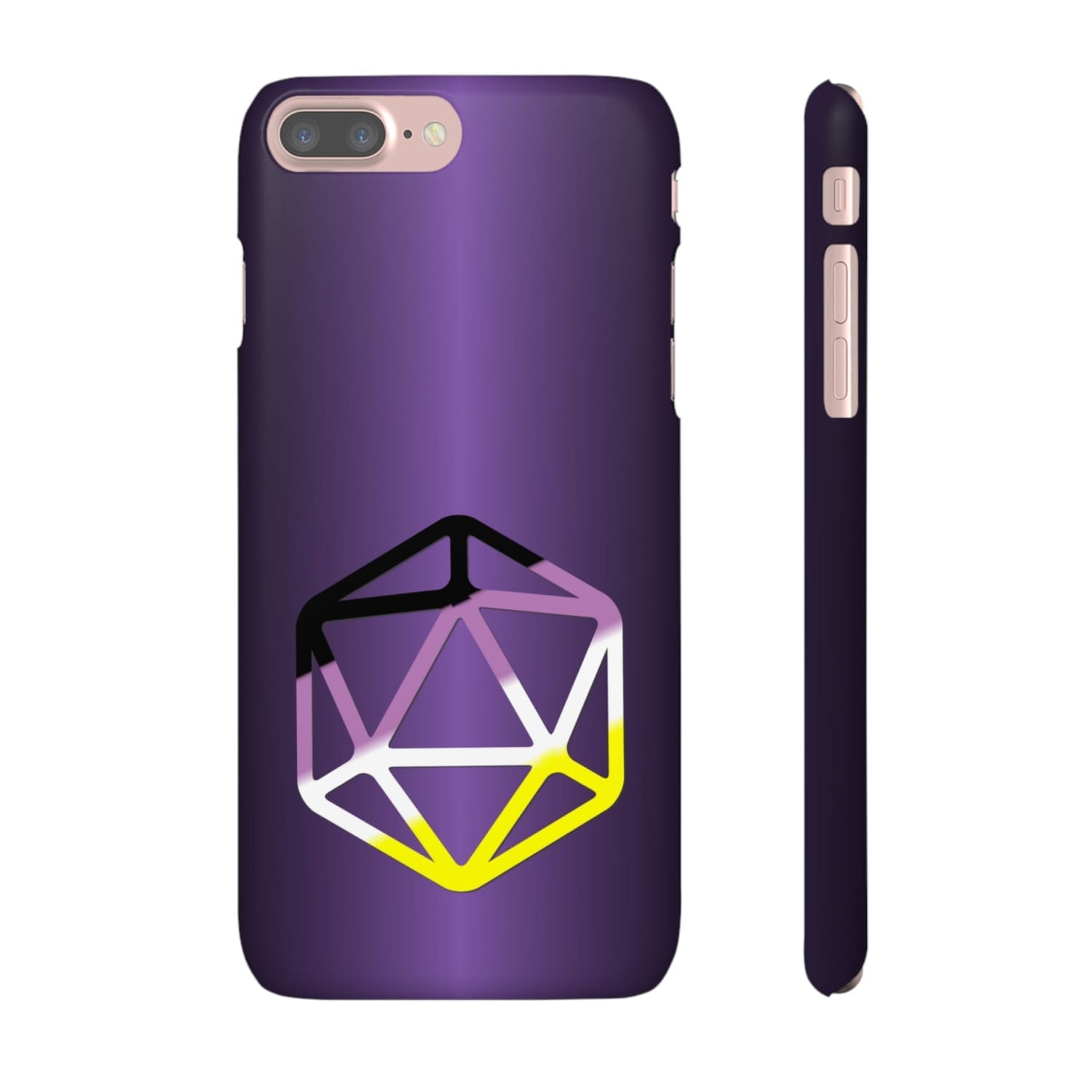 D20 Critical Pride Non-Binary Pride PY Snap Phone Case - iPhone 7 Plus / Matte - Phone Case