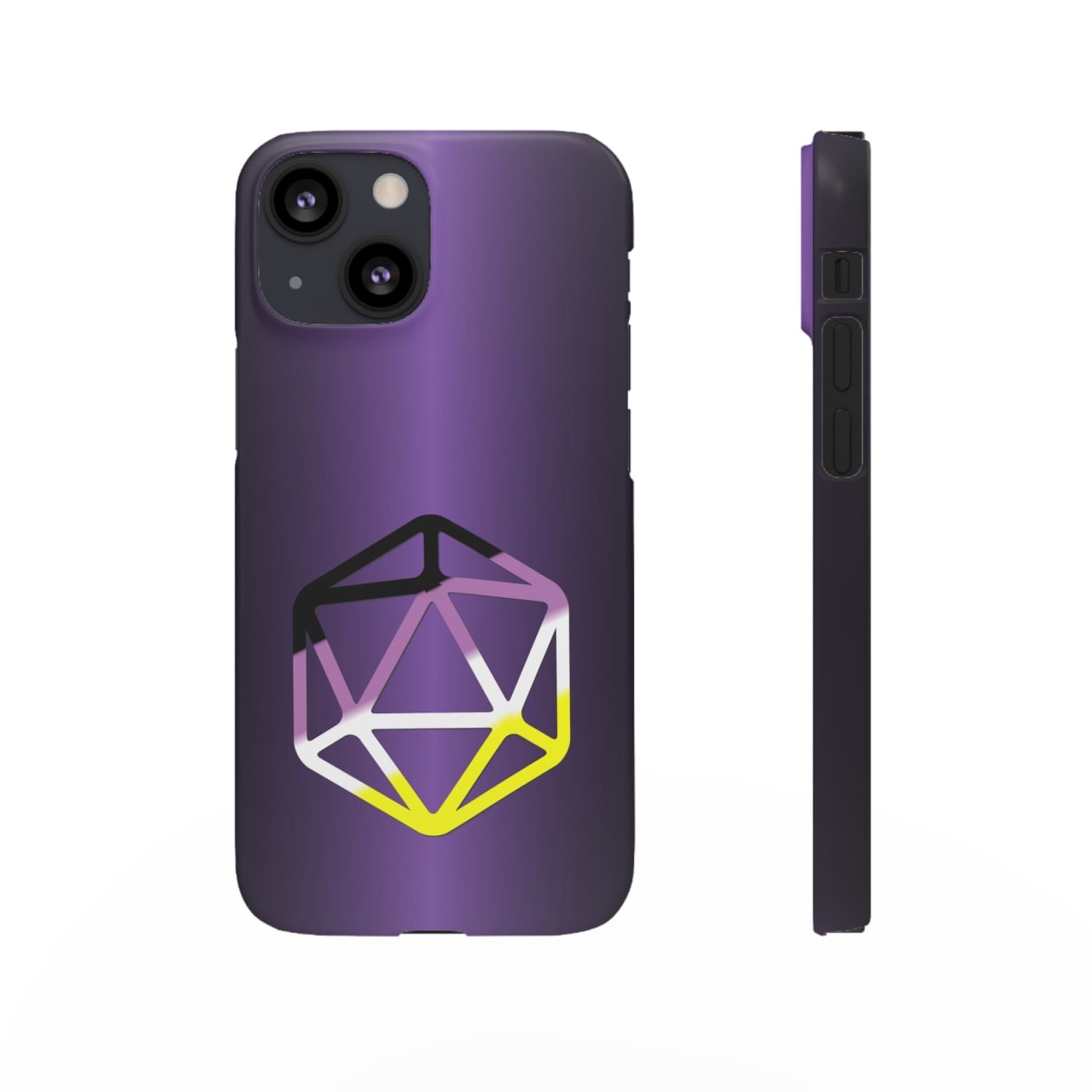 D20 Critical Pride Non-Binary Pride PY Snap Phone Case - iPhone 13 Mini / Matte - Phone Case