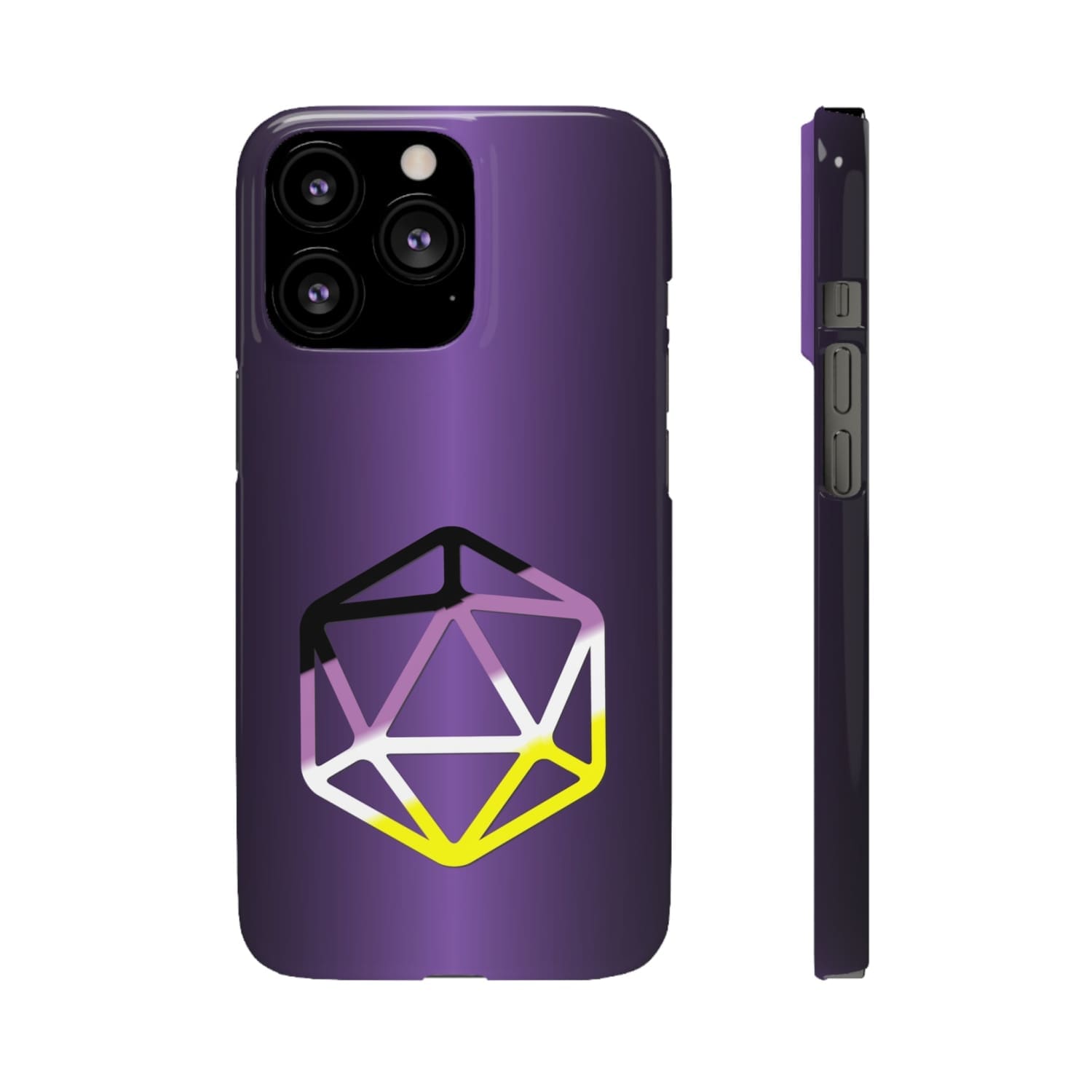 D20 Critical Pride Non-Binary Pride PY Snap Phone Case - iPhone 13 Pro / Glossy - Phone Case