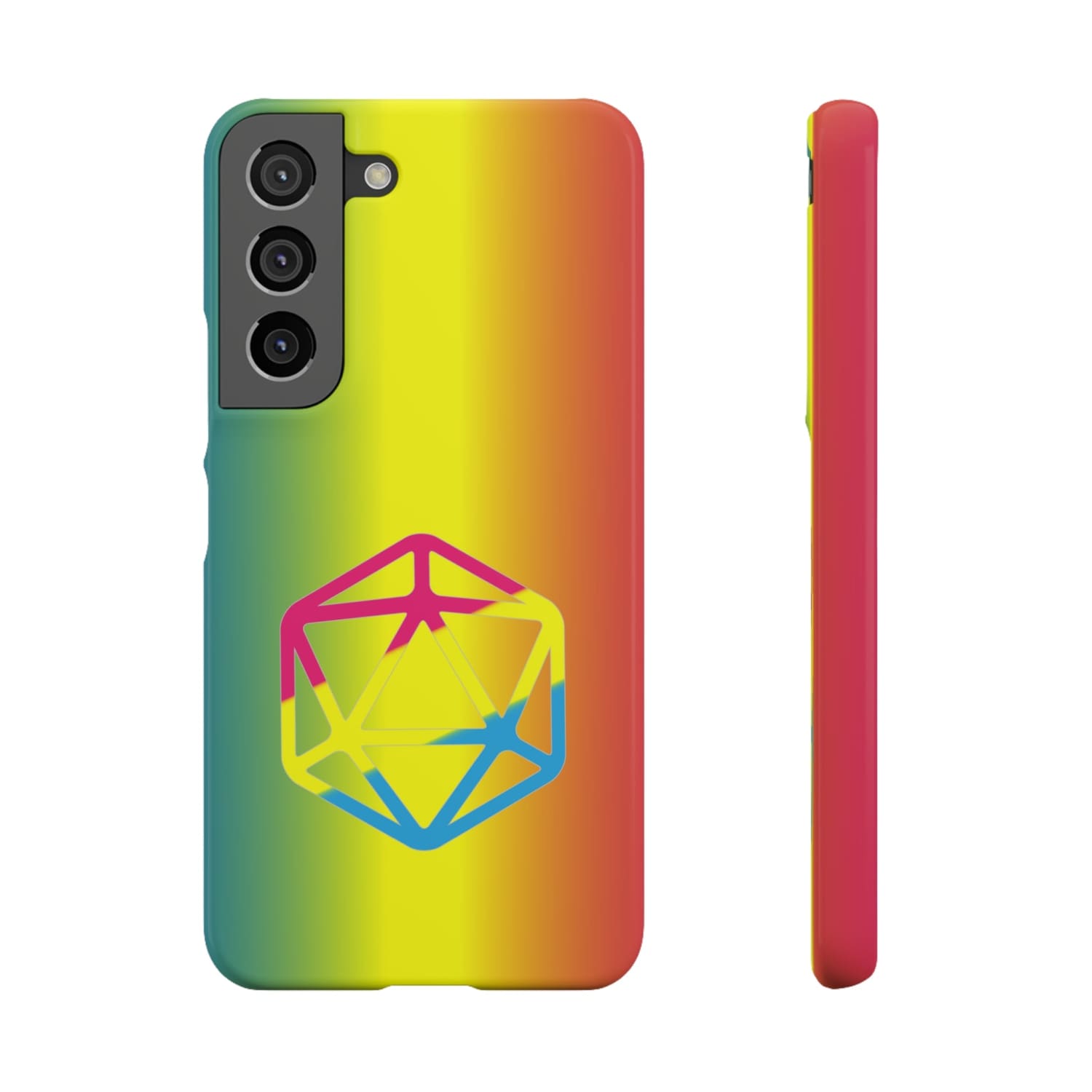 D20 Critical Pride Pan Pride PY Snap Phone Case - Samsung Galaxy S22 / Glossy - Phone Case