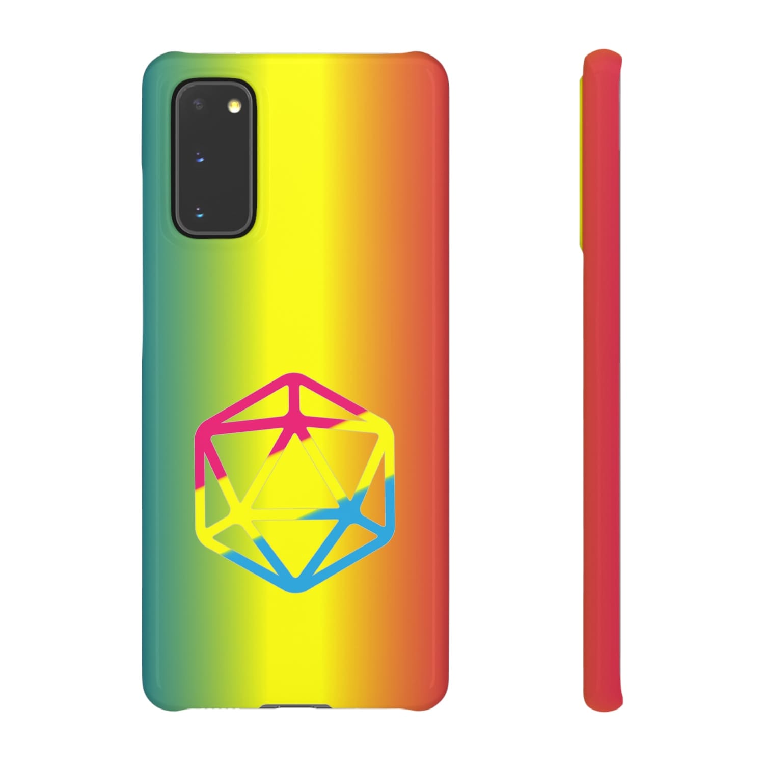 D20 Critical Pride Pan Pride PY Snap Phone Case - Samsung Galaxy S20 / Glossy - Phone Case