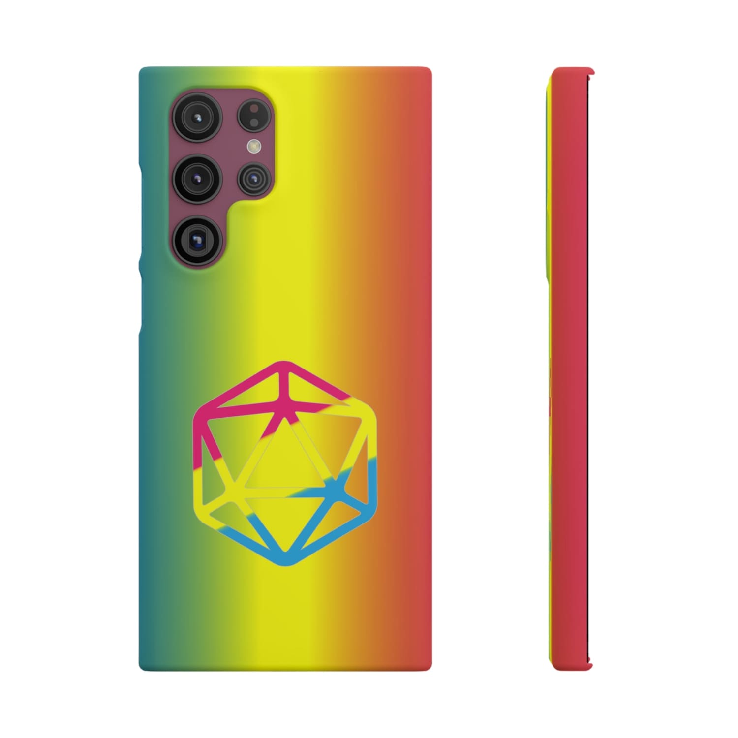 D20 Critical Pride Pan Pride PY Snap Phone Case - Samsung Galaxy S22 Ultra / Matte - Phone Case