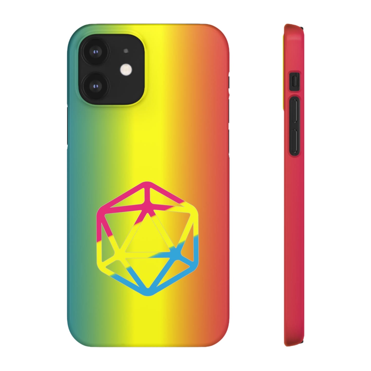 D20 Critical Pride Pan Pride PY Snap Phone Case - iPhone 12 / Glossy - Phone Case