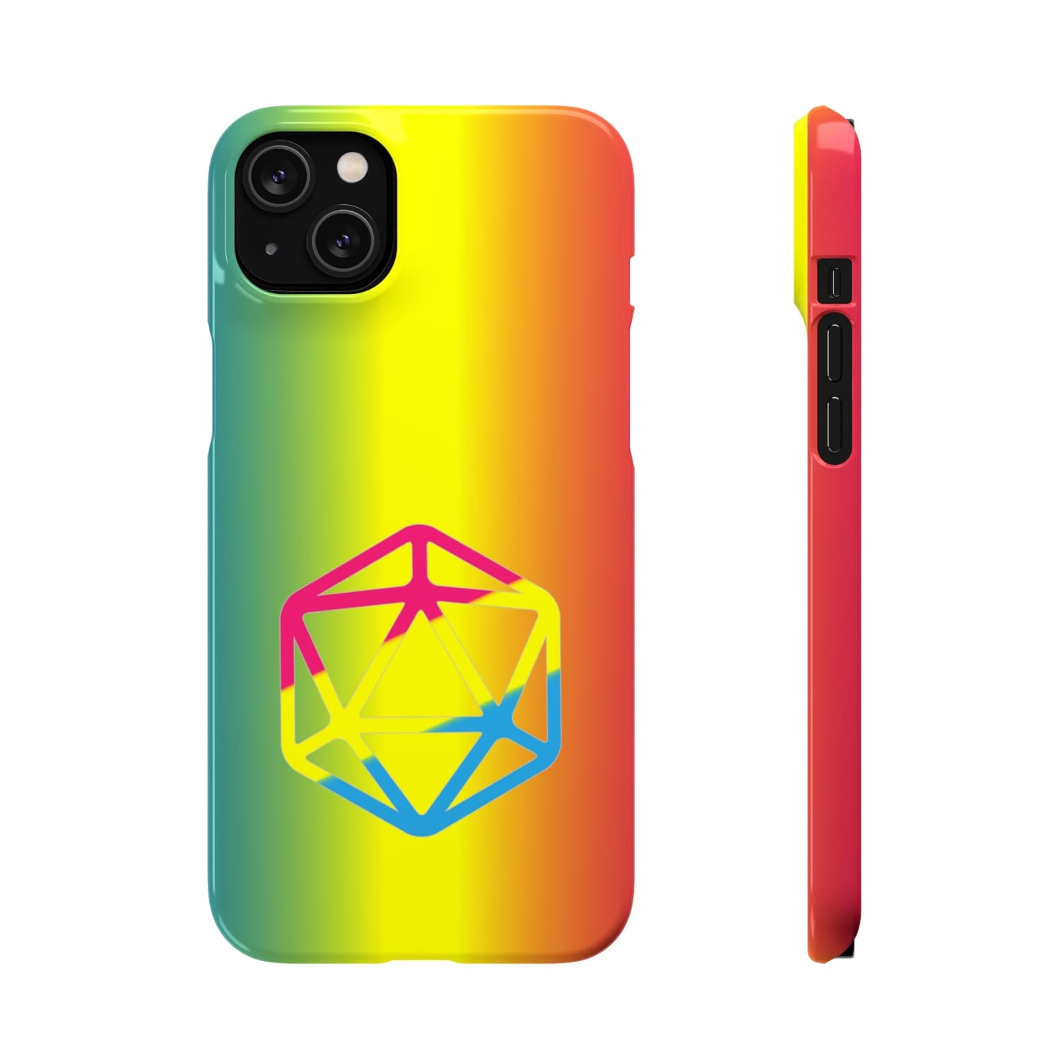 D20 Critical Pride Pan Pride PY Snap Phone Case - iPhone 14 Plus / Glossy - Phone Case