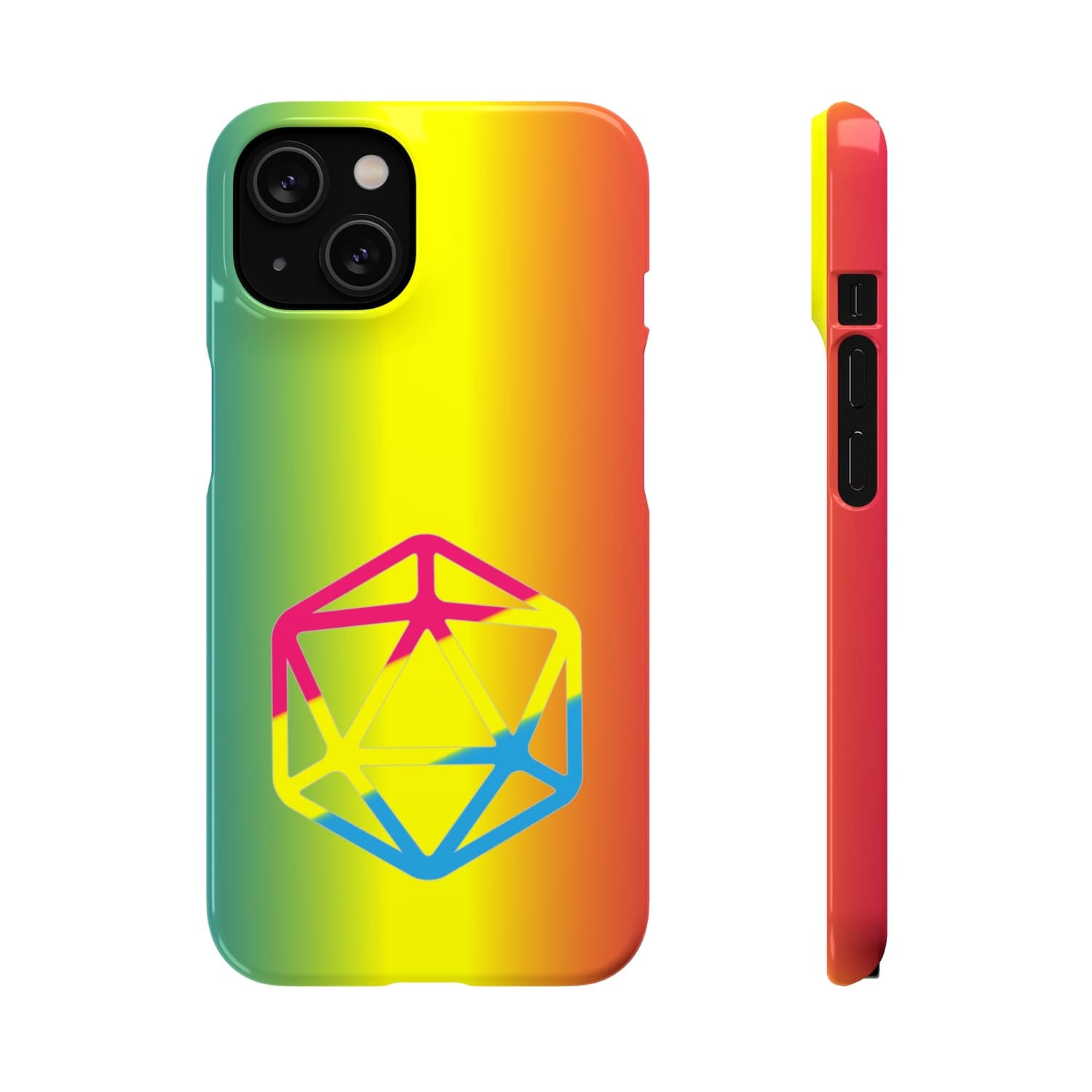 D20 Critical Pride Pan Pride PY Snap Phone Case - iPhone 14 / Glossy - Phone Case