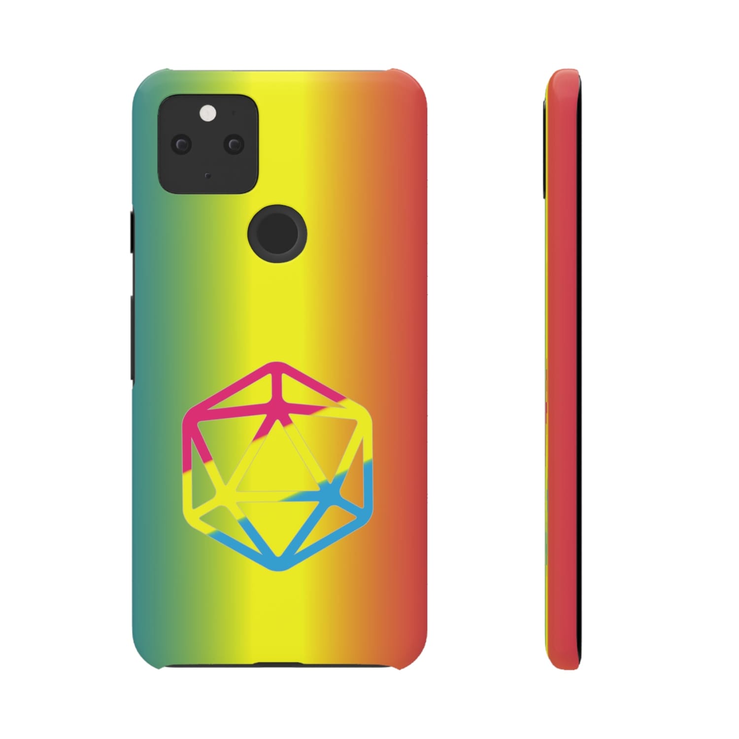 D20 Critical Pride Pan Pride PY Snap Phone Case - Google Pixel 5 5G / Glossy - Phone Case