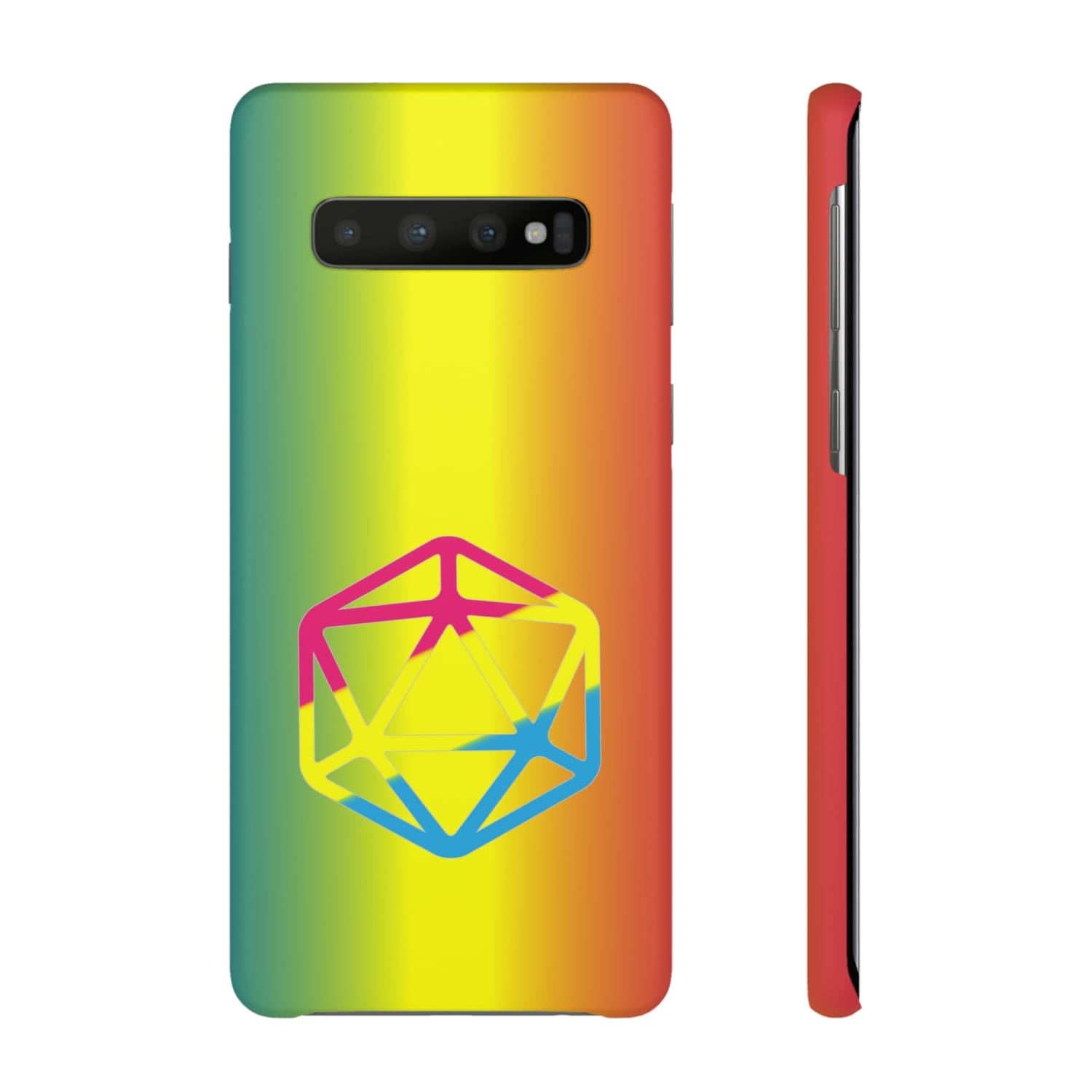 D20 Critical Pride Pan Pride PY Snap Phone Case - Samsung Galaxy S10 / Matte - Phone Case