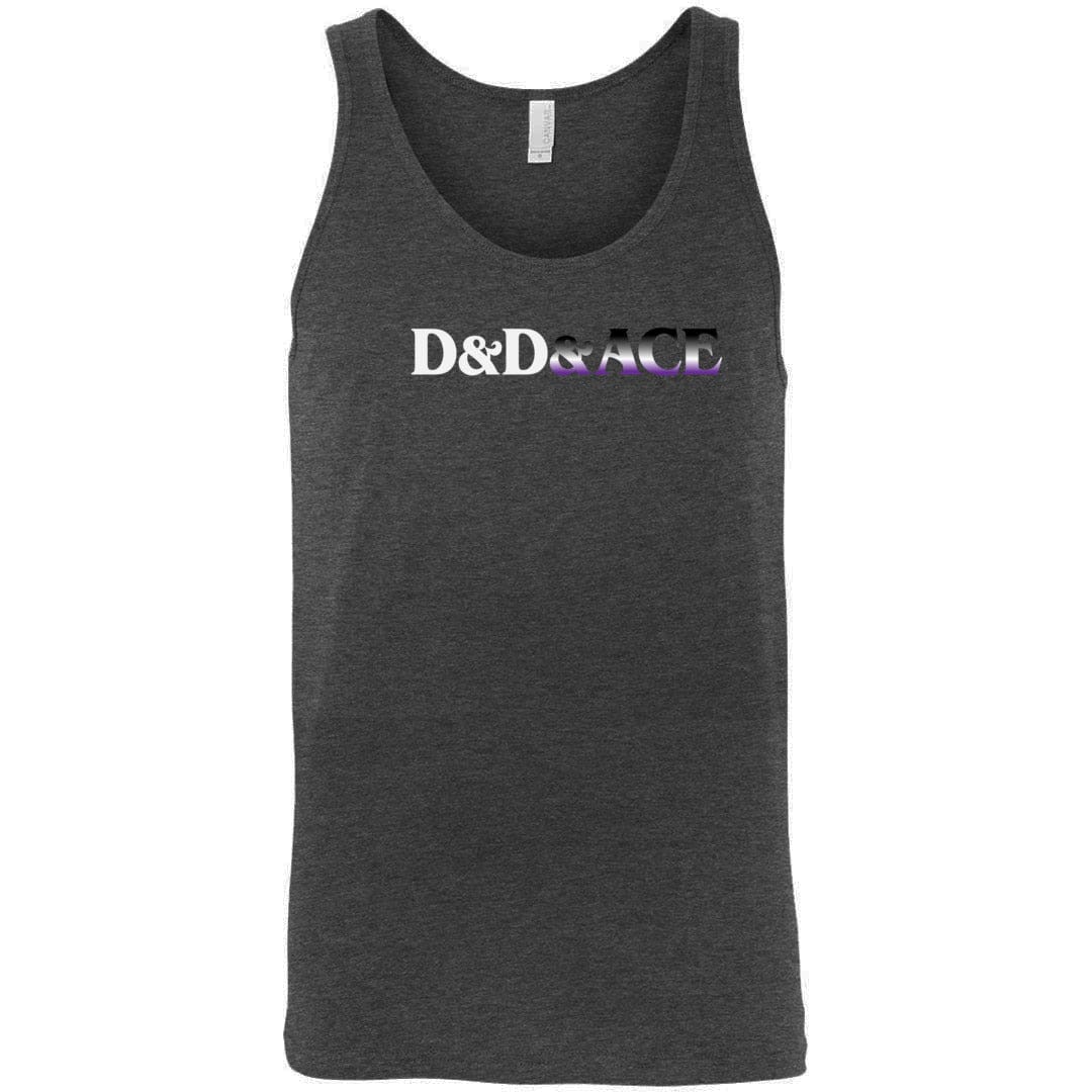 D&D&Ace Unisex Premium Tank - Dark Grey Heather / S