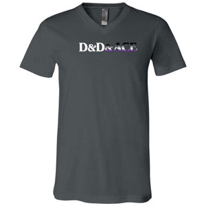 D&D&Ace Unisex Premium V-Neck Tee - Asphalt / S