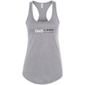 D&D&Ace Womens Premium Racerback Tank - Heather Grey / XS