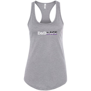 D&D&Ace Womens Premium Racerback Tank - Heather Grey / XS