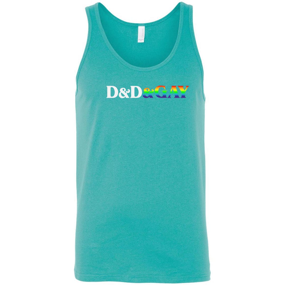 D&D&GAY Unisex Premium Tank - Teal / S