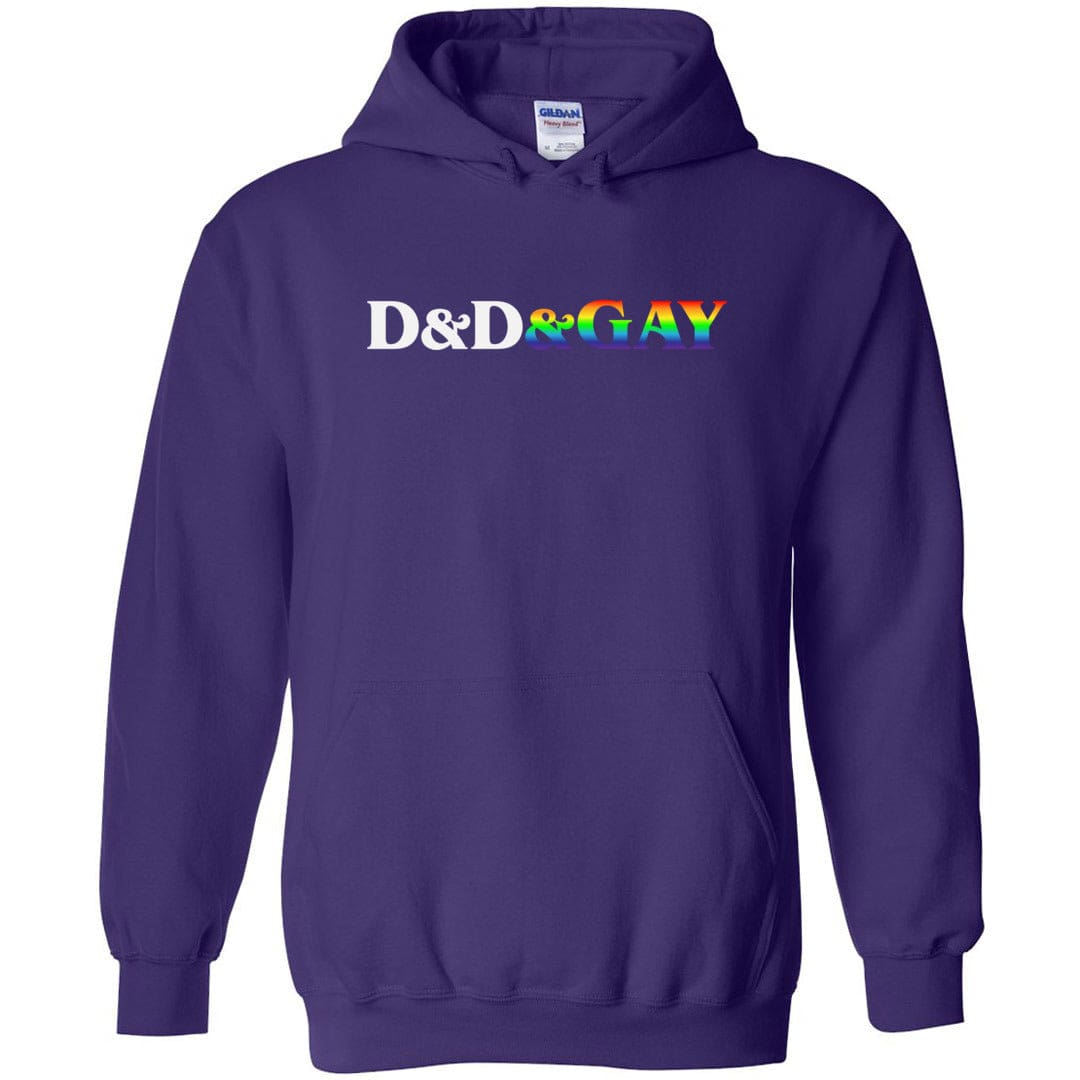 D&D&GAY Unisex Pullover Hoodie - Purple / S