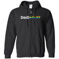 D&D&GAY Unisex Zip Hoodie - Black / S