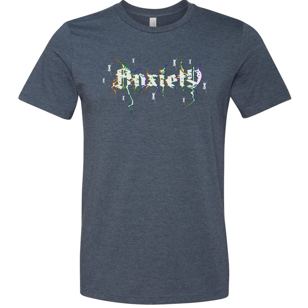 Death Metal Anxiety Unisex Premium Tee - Heather Navy / XS