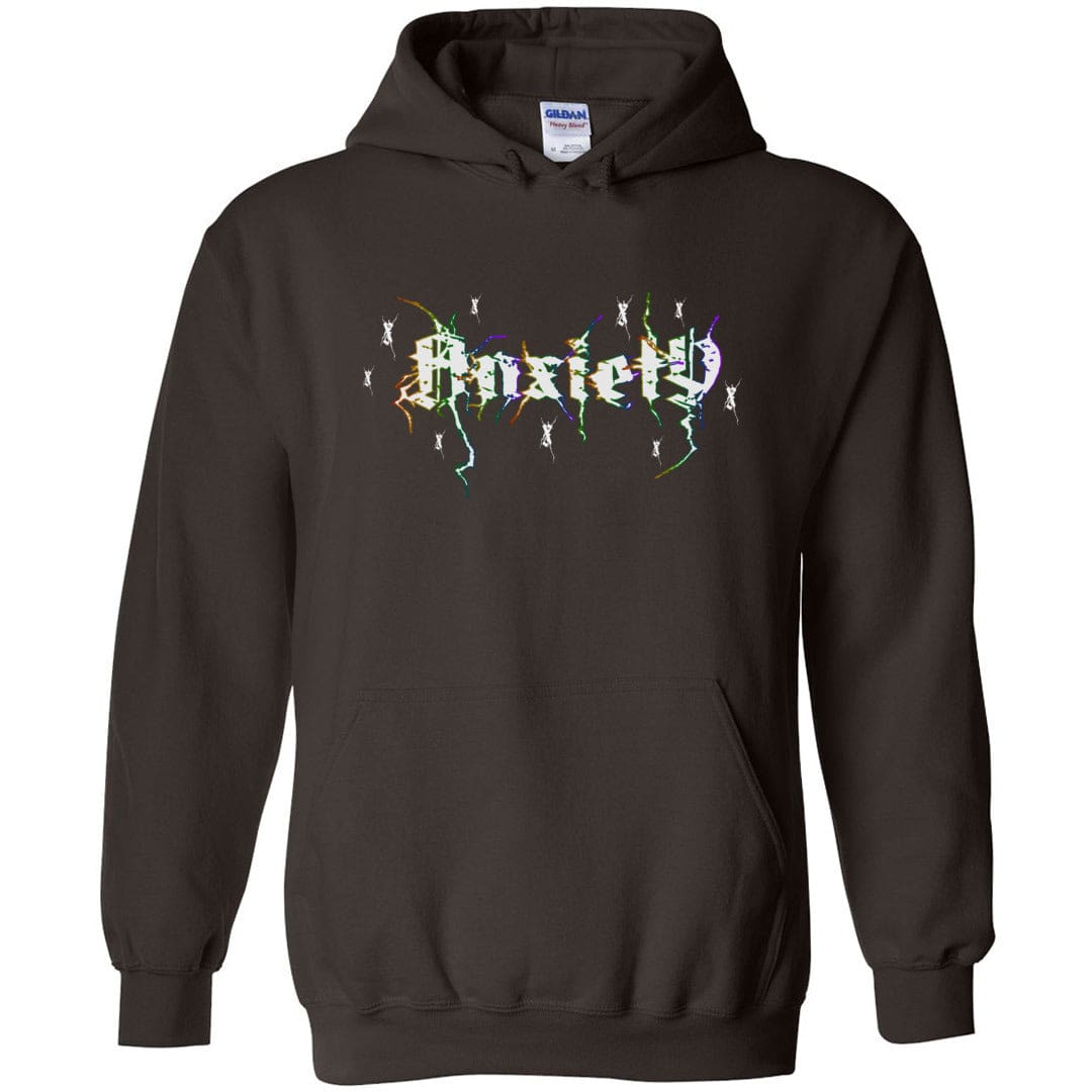 Death Metal Anxiety Unisex Pullover Hoodie - Dark Chocolate / S