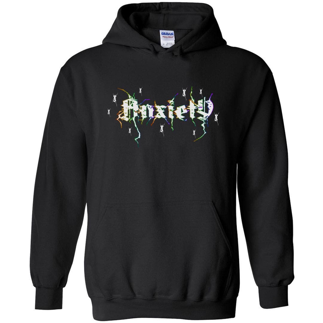 Death Metal Anxiety Unisex Pullover Hoodie - Black / S