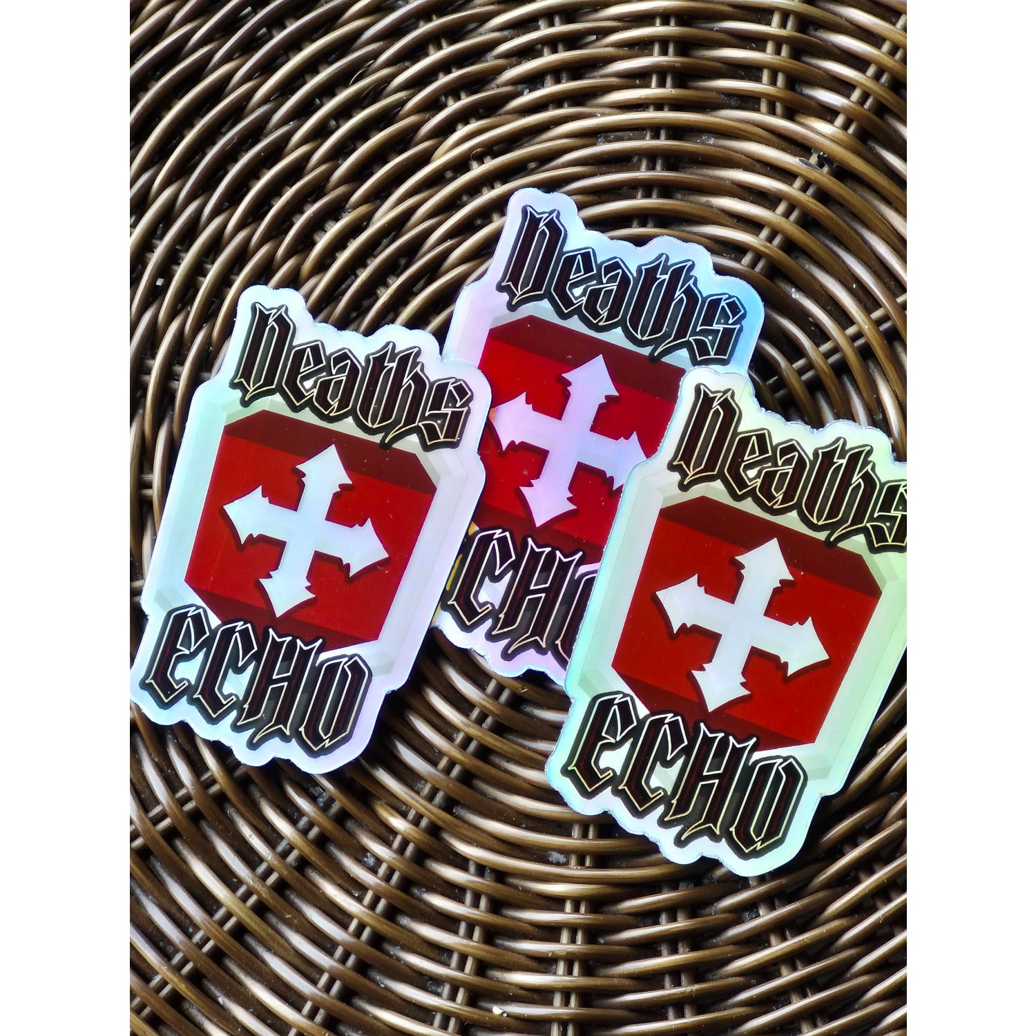Deaths Echo War Shield Holographic Sticker - Limited Run