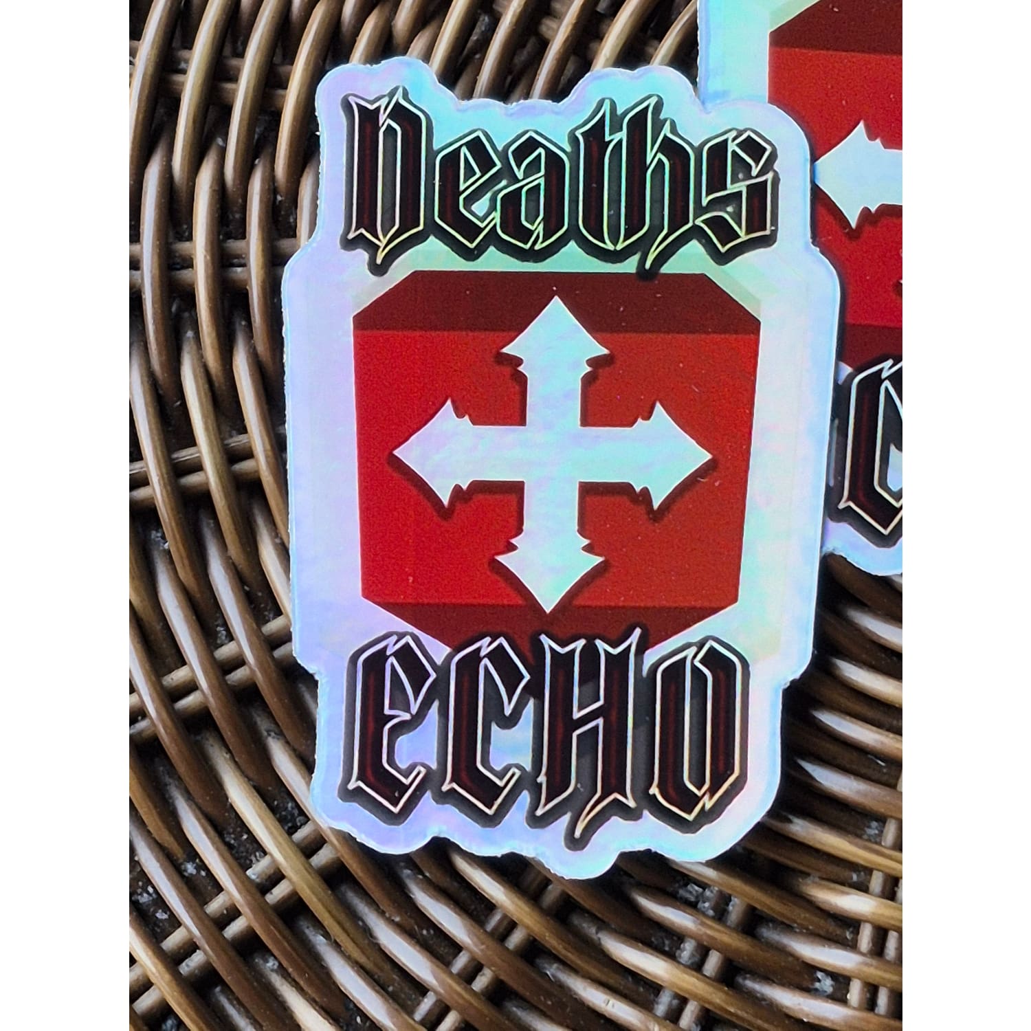 Deaths Echo War Shield Holographic Sticker - Limited Run