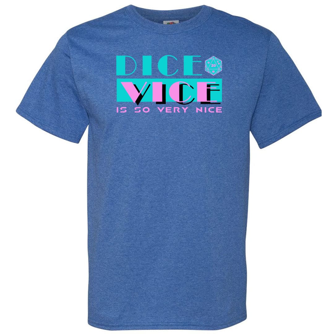 Dice Vice Unisex Classic Tee - Retro Heather Royal / S