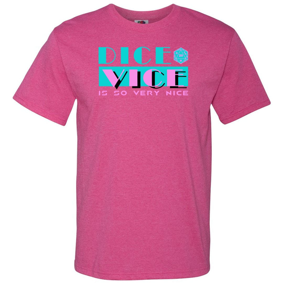 Dice Vice Unisex Classic Tee - Retro Heather Pink / S