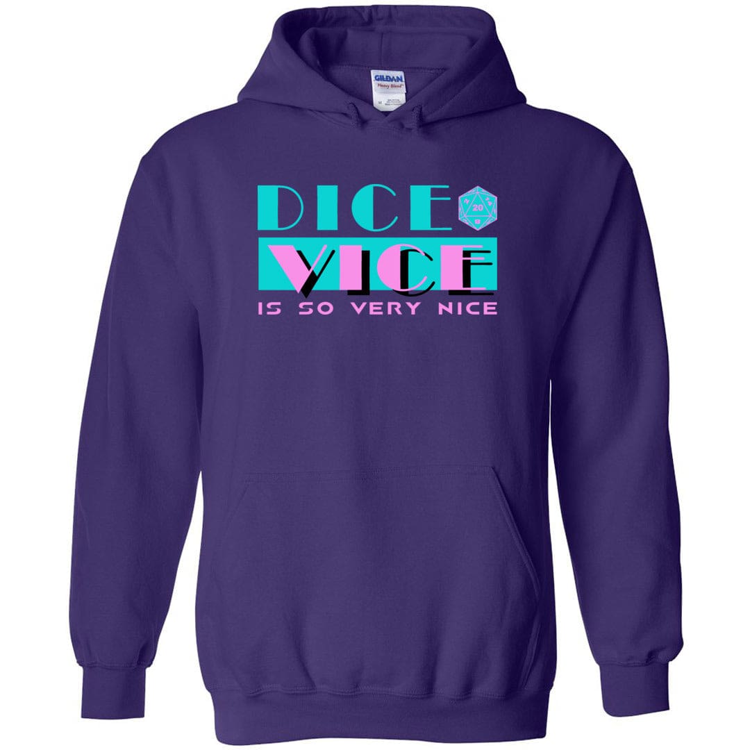 Dice Vice Unisex Pullover Hoodie - Purple / S