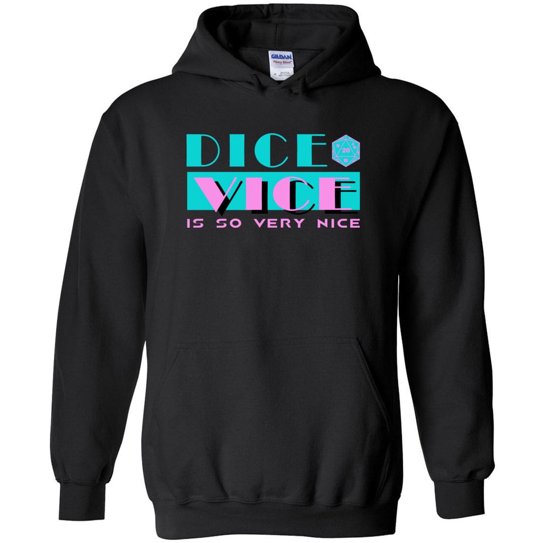 Dice Vice Unisex Pullover Hoodie - Black / S