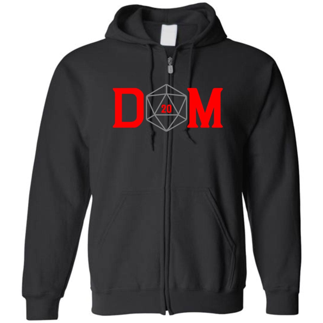 Dungeon Master DM Crit Unisex Zip Hoodie - Black / S