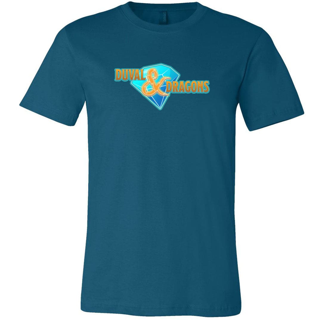 Duval & Dragons Diamond Logo Unisex Premium Tee - Deep Teal / XS