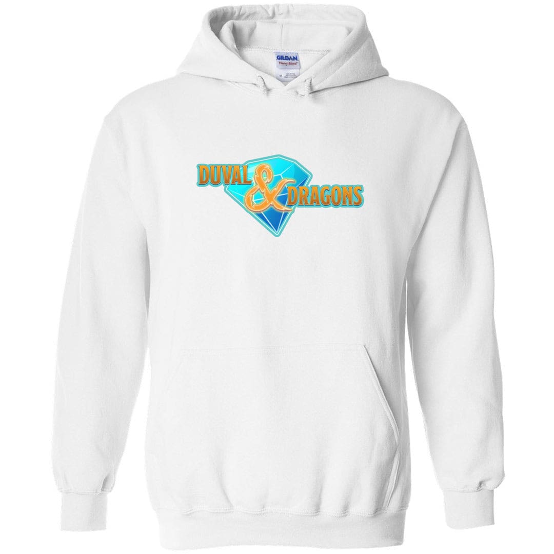 Duval & Dragons Diamond Logo Unisex Pullover Hoodie - White / S
