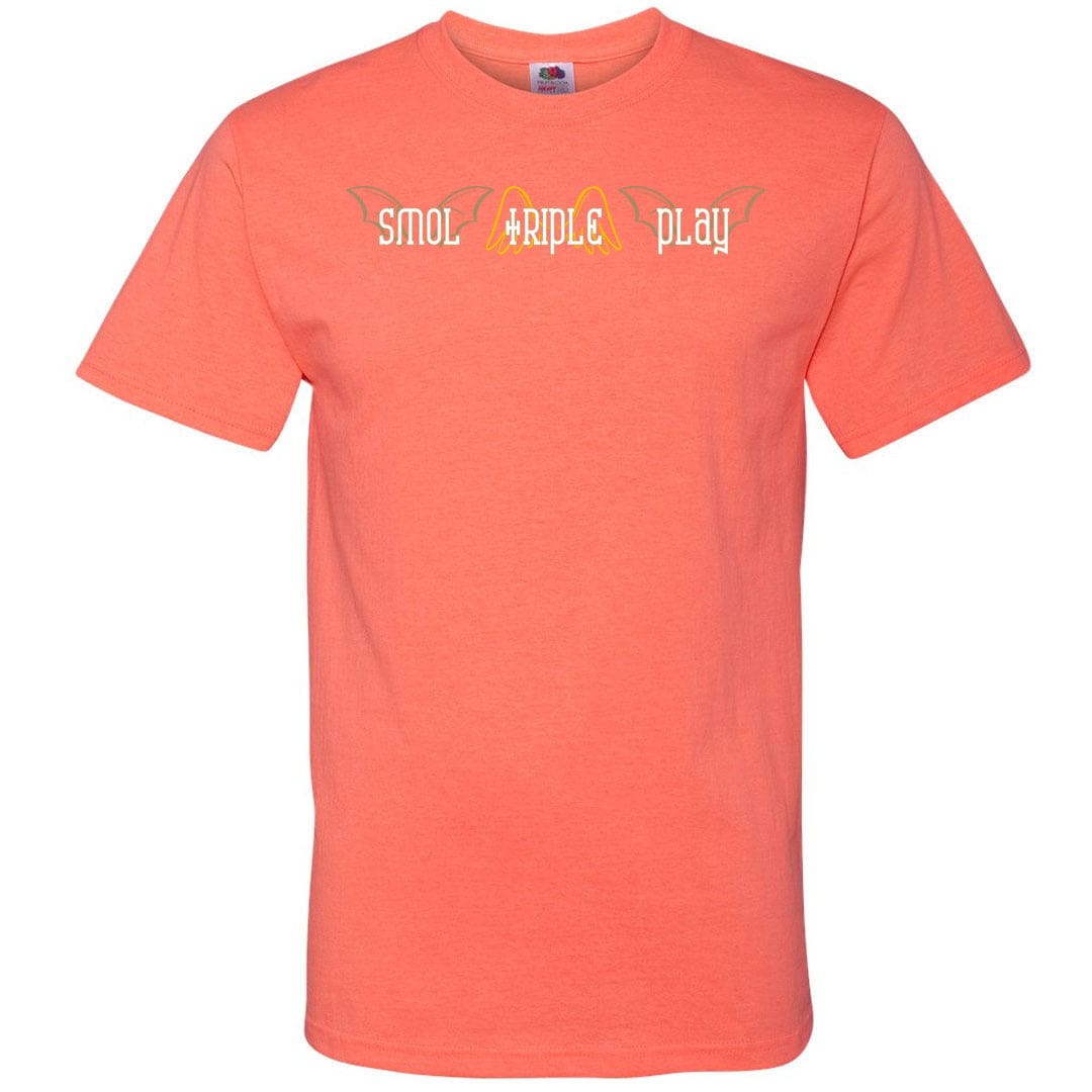 Duval Smol Triple Play Unisex Classic Tee - Retro Heather Coral / S