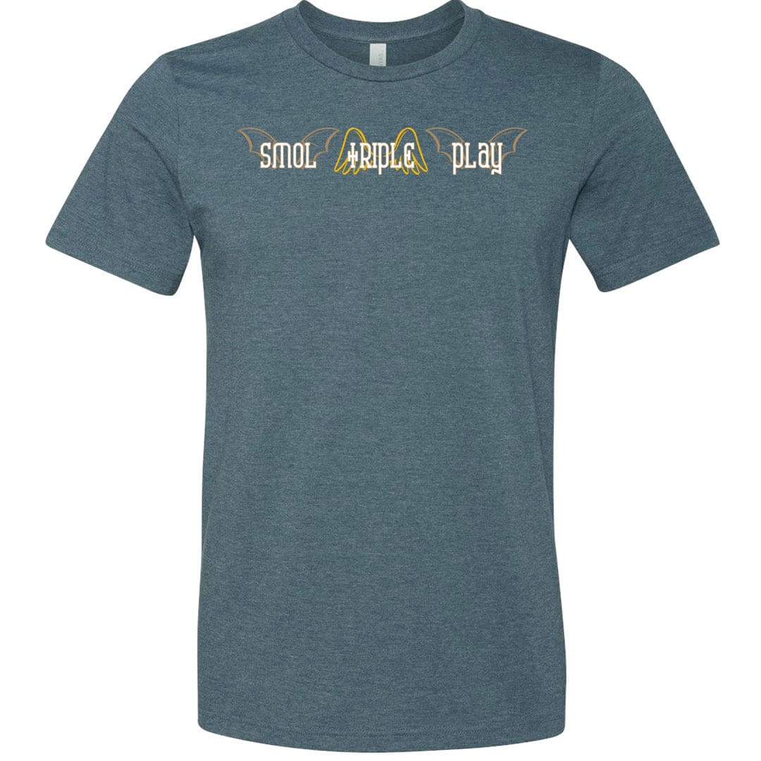 Duval Smol Triple Play Unisex Premium Tee - Heather Slate / XS