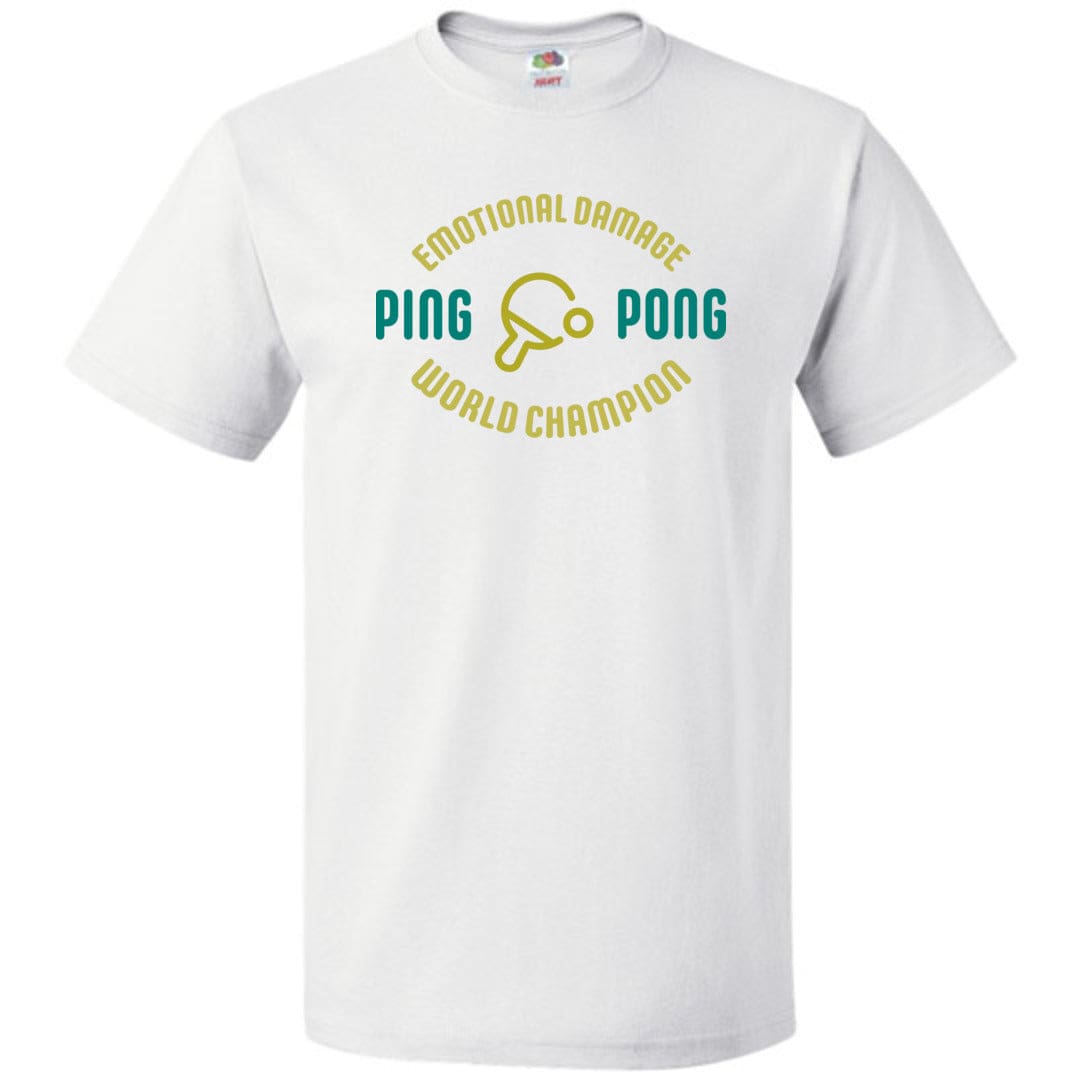 Emotional Damage Ping Pong World Champion Alt Unisex Classic Tee - White / S