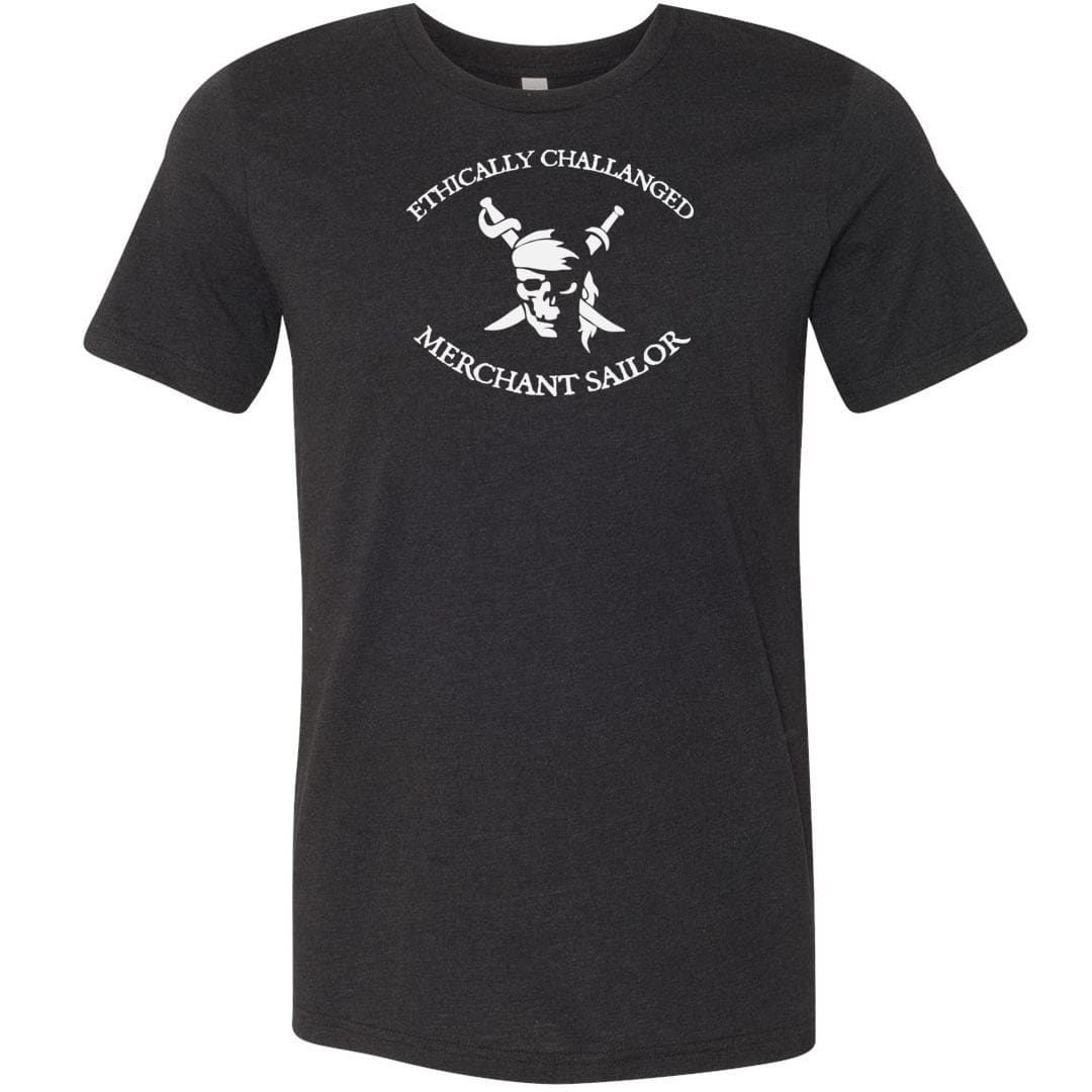 Ethically Challenged Merchant Sailor Unisex Premium Tee - Black Heather / XS