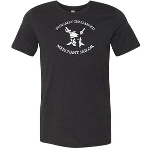 Ethically Challenged Merchant Sailor Unisex Premium Tee - Black Heather / XS