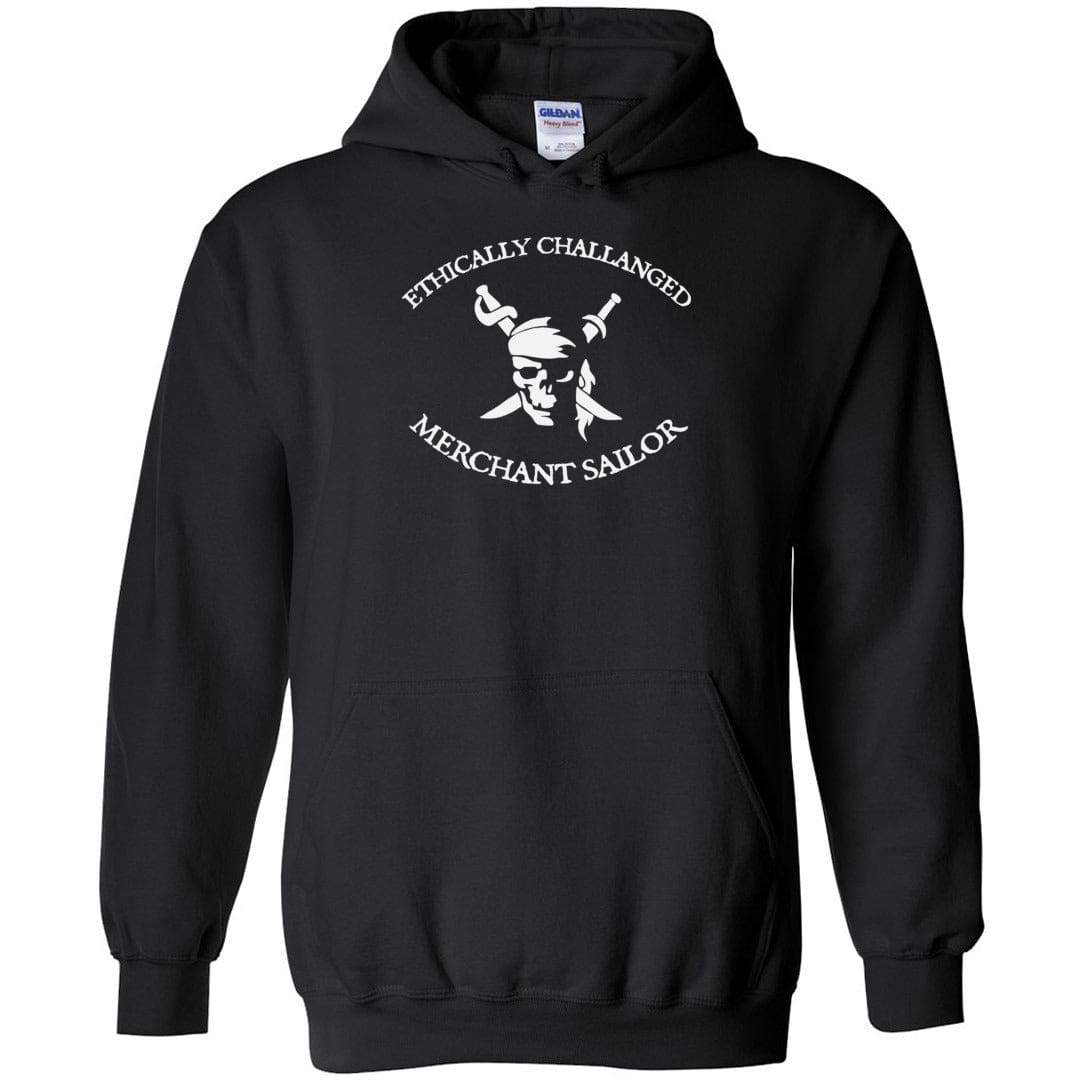 Ethically Challenged Merchant Sailor Unisex Pullover Hoodie - Black / S