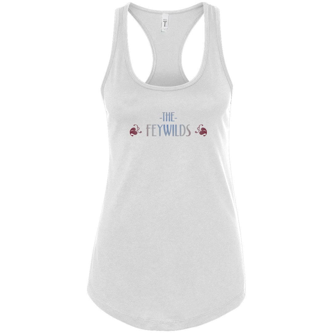 Feywilds Winter Court Womens Premium Racerback Tank - White / S
