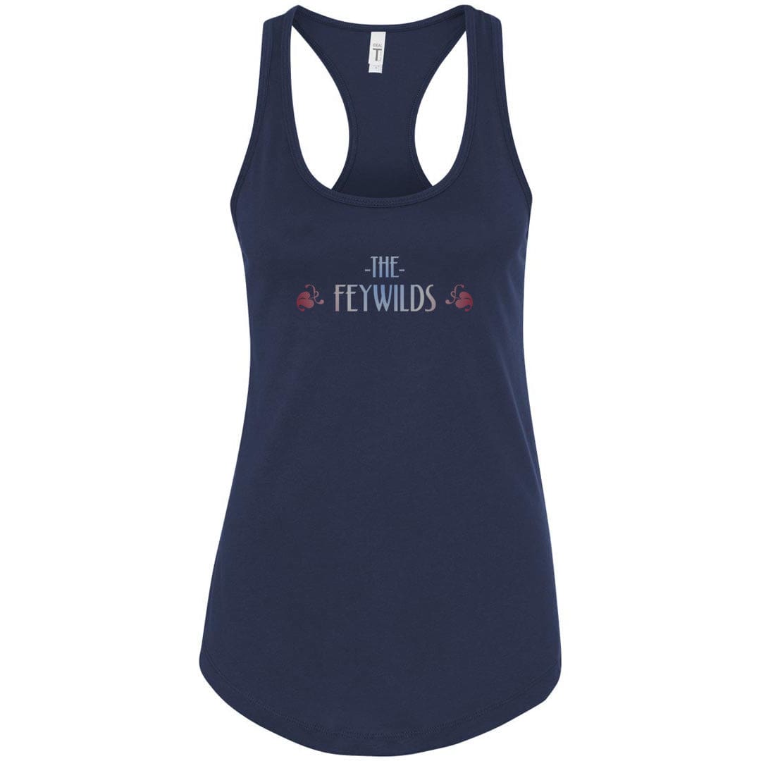 Feywilds Winter Court Womens Premium Racerback Tank - Midnight Navy / S