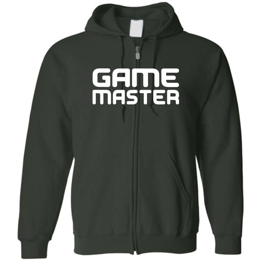 Game Master GM Modern Unisex Zip Hoodie - Forest Green / S