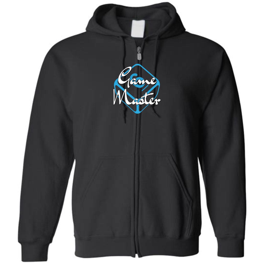 Game Master GM Six Sided Unisex Zip Hoodie - Black / S