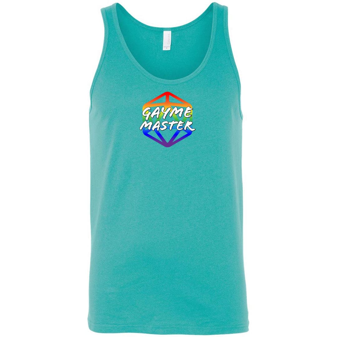 Gayme Master Sass Unisex Premium Tank - Teal / S