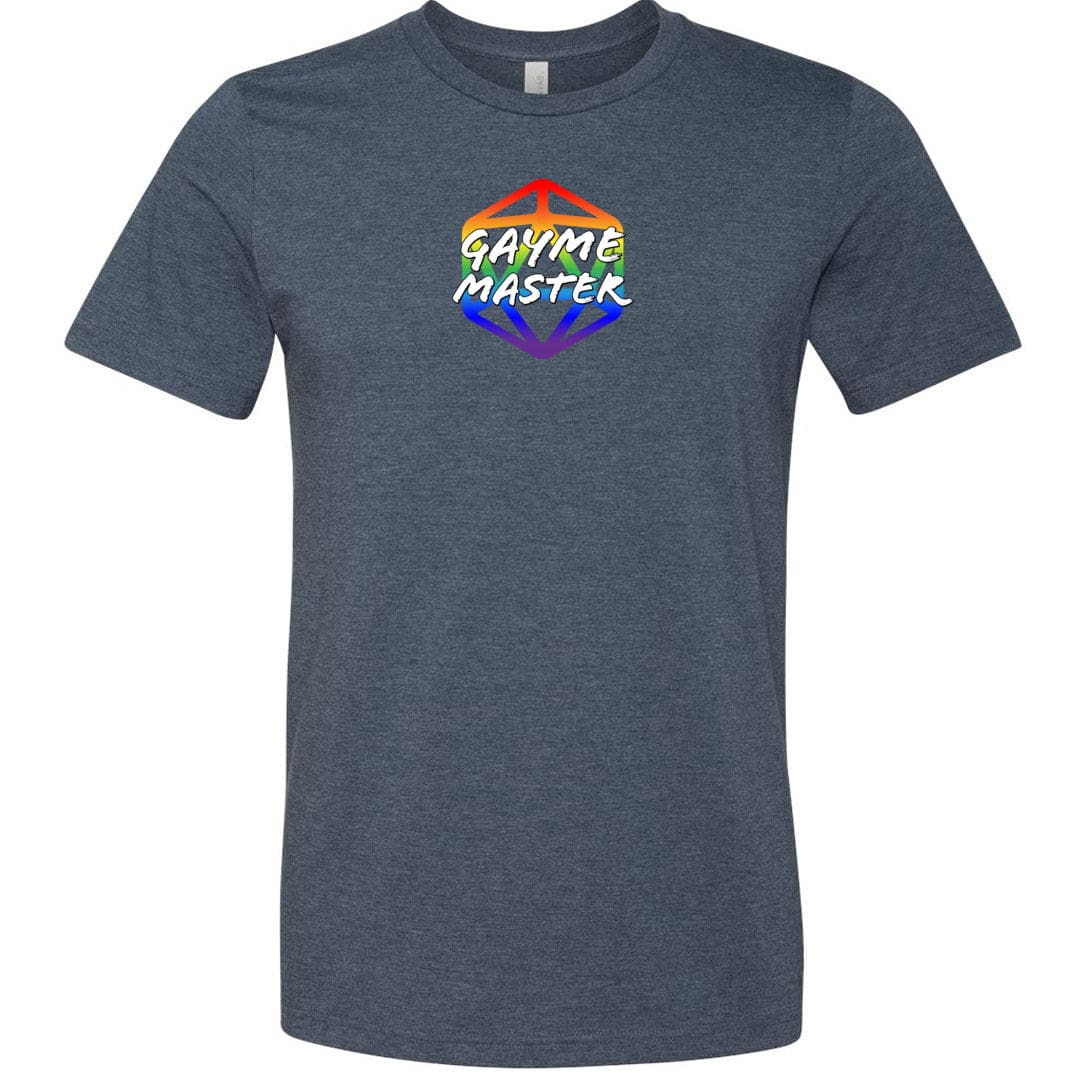 Gayme Master Sass Unisex Premium Tee - Heather Navy / XS