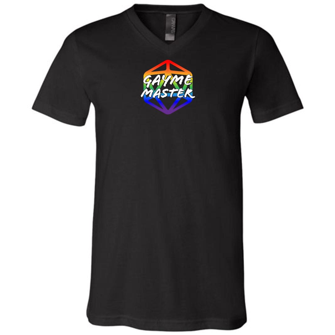 Gayme Master Sass Unisex Premium V-Neck Tee - Black / S