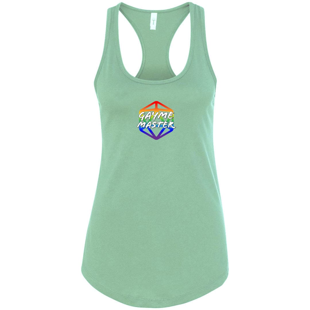 Gayme Master Sass Womens Premium Racerback Tank - Mint / S