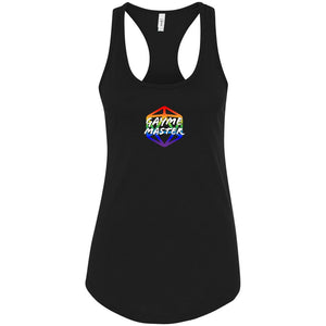 Gayme Master Sass Womens Premium Racerback Tank - Black / XS